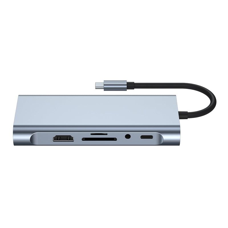 11 في 1 USB-C Type C HD Output 4K USB 3.0 HD محول HUB متعدد الوظائف