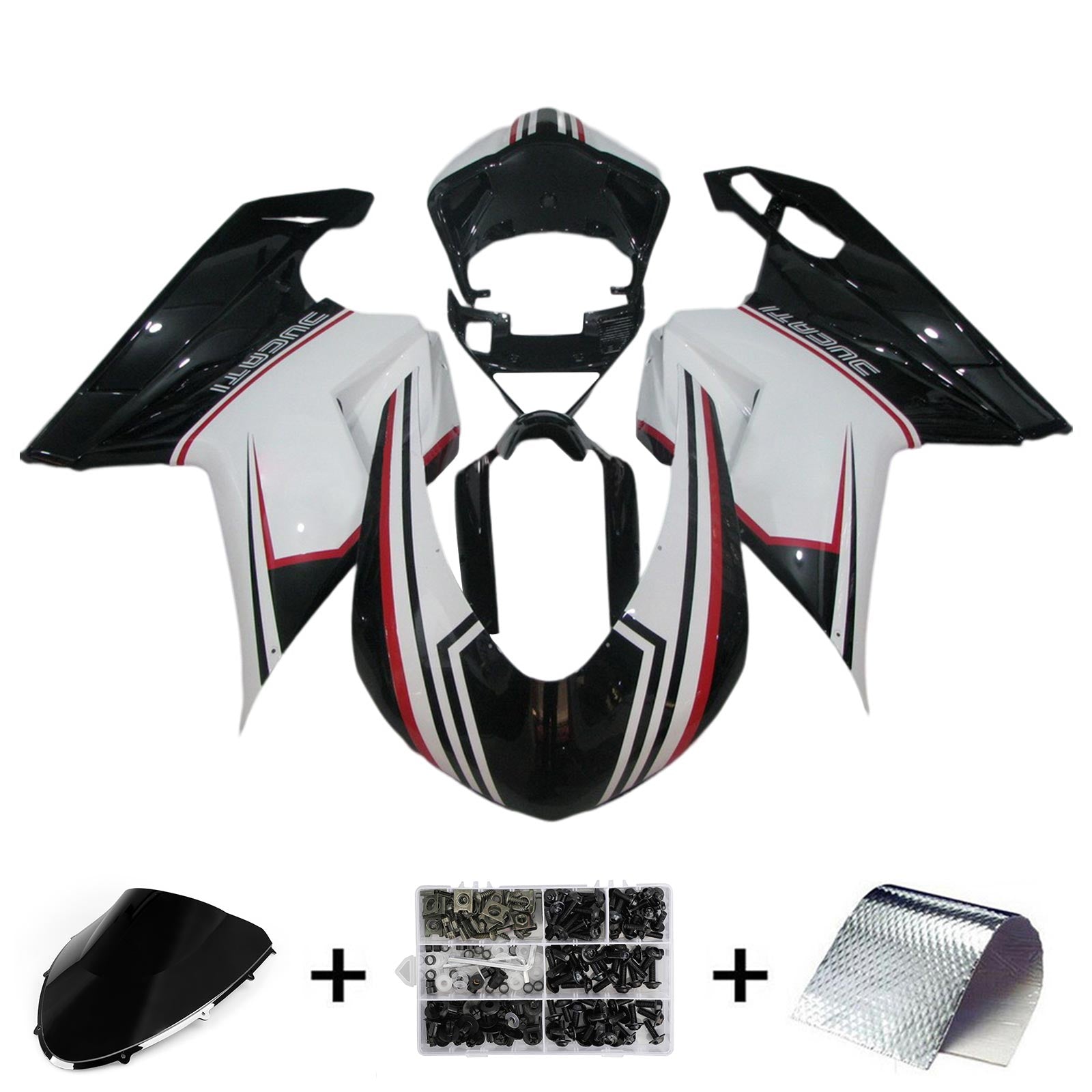 Ducati 1098 1198 848 2007-2011 Kit Carenado Carrocería ABS