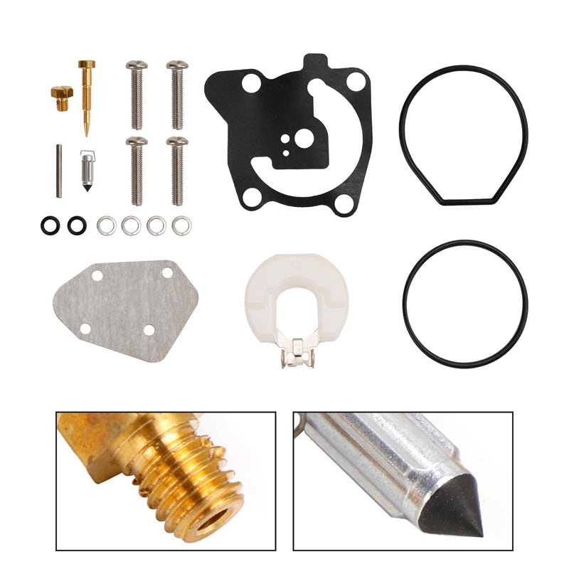 Kit de reconstrucción de carburador para motor fueraborda Yamaha de 2 tiempos 40HP E40X