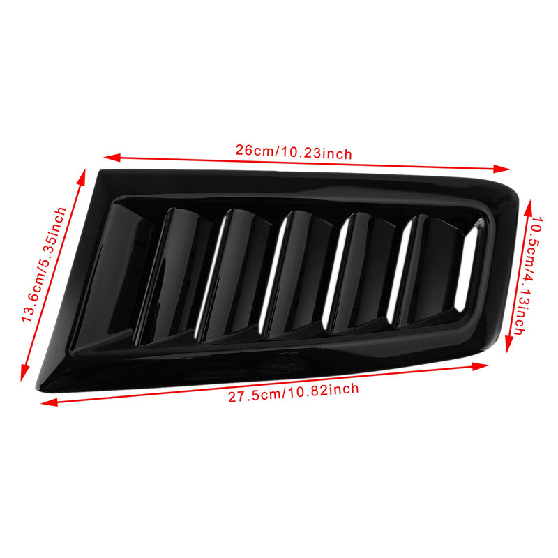 Gloss Black Universal Abs Bonnet Vents Hood Trim For Ford Focus Rs St Mk2 Spr Generic