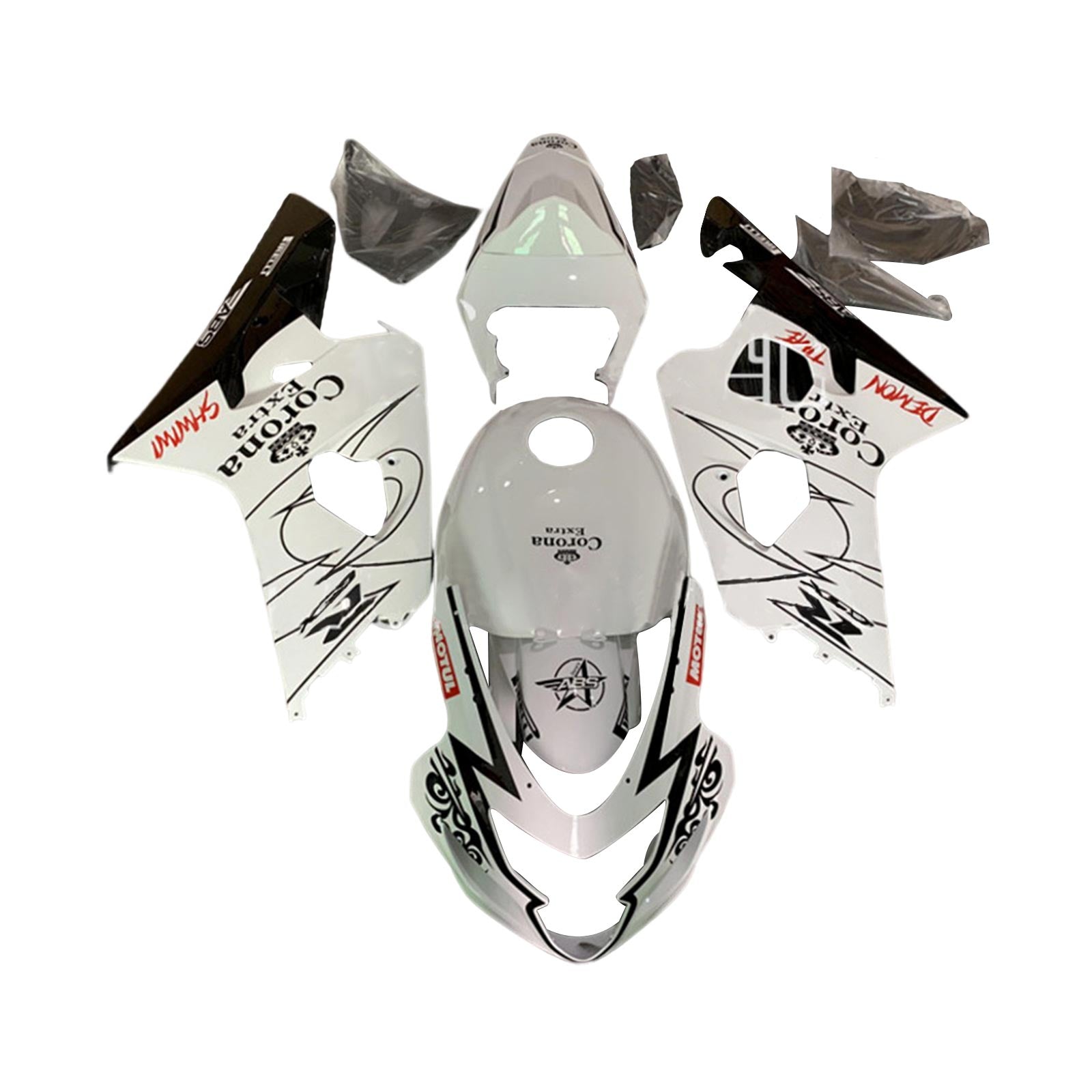 سوزوكي GSXR 600/750 2004-2005 K4 الهدايا المجمعة هيكل السيارة البلاستيك ABS