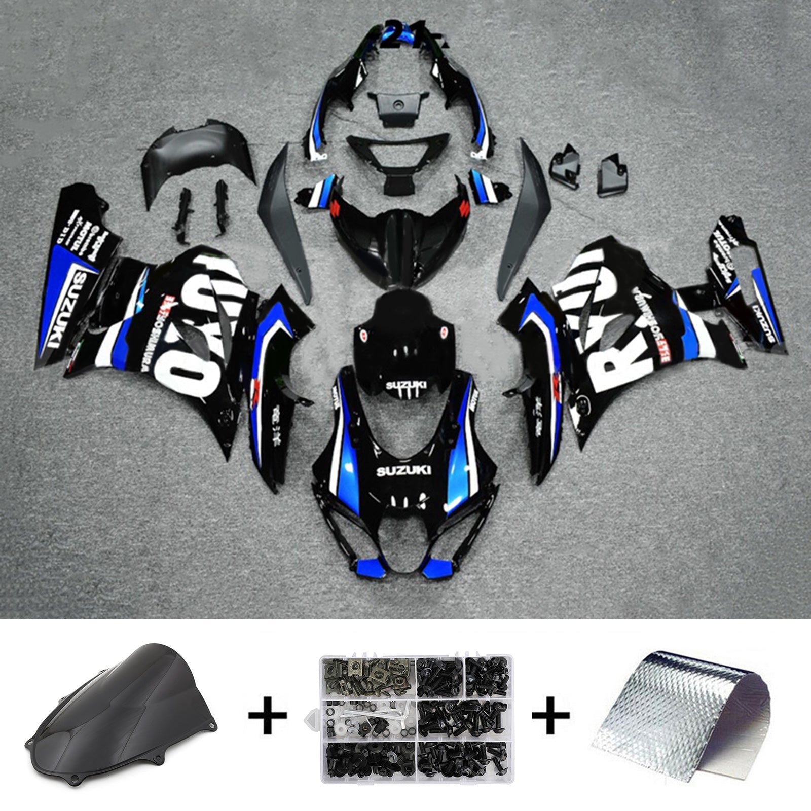 سوزوكي GSXR1000 2017-2023 K17 Fairing Kit هيكل السيارة بلاستيك ABS