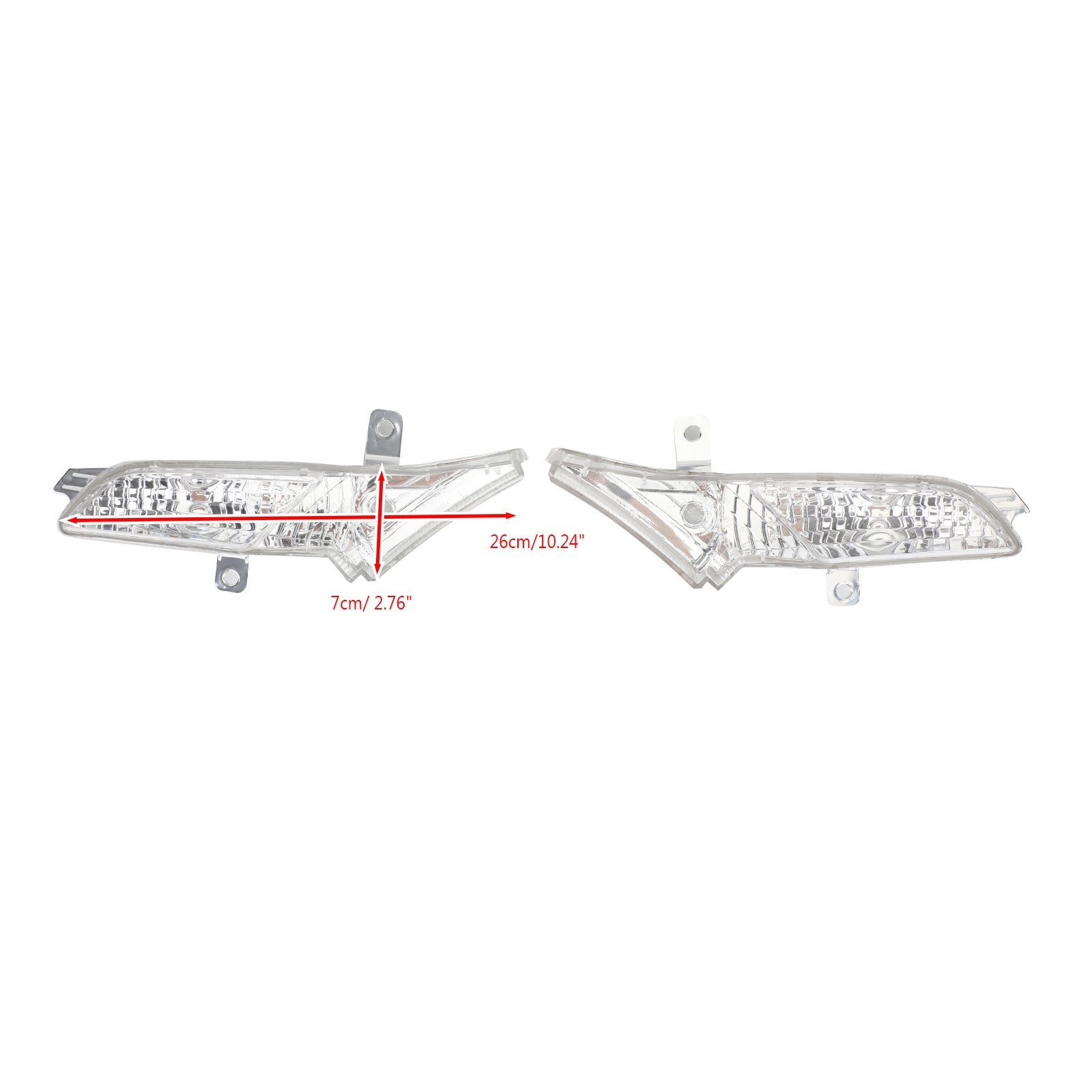 Par de luces de marcador laterales delanteras derechas e izquierdas transparentes para Porsche Cayenne 2008-2010