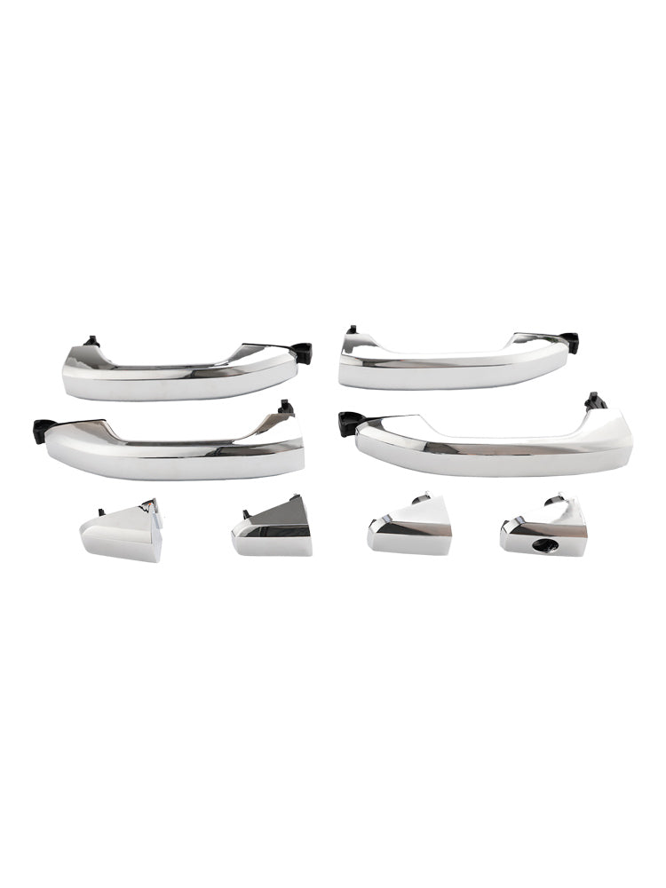 4pcs Exterior Door Handle Chrome For Chevrolet Silverado 1500 2014-2017