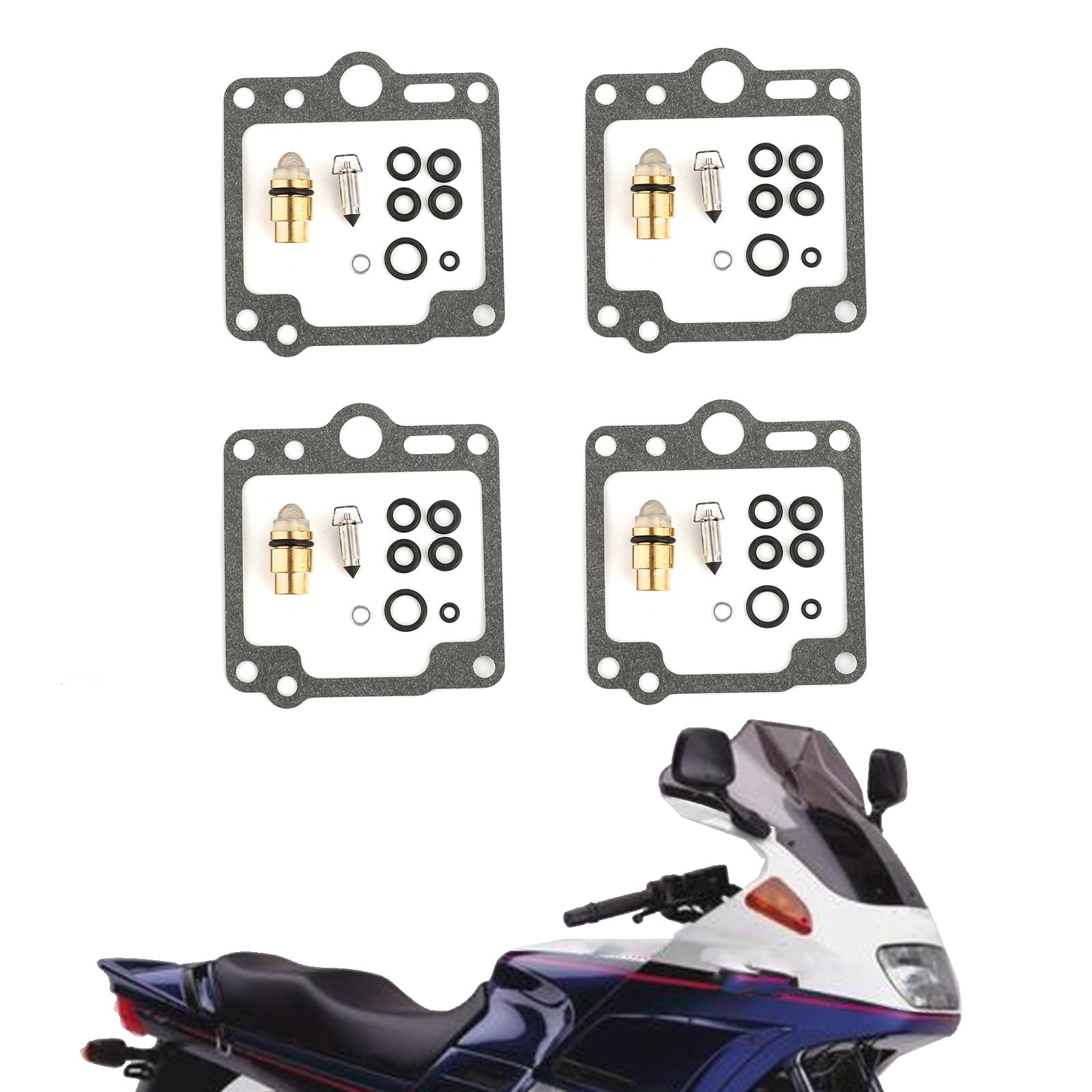 4 juegos de kit de reparación de carburador para Yamaha XJ700 Maxim X 700 XJ750 FJ1100 FJ1200 genérico