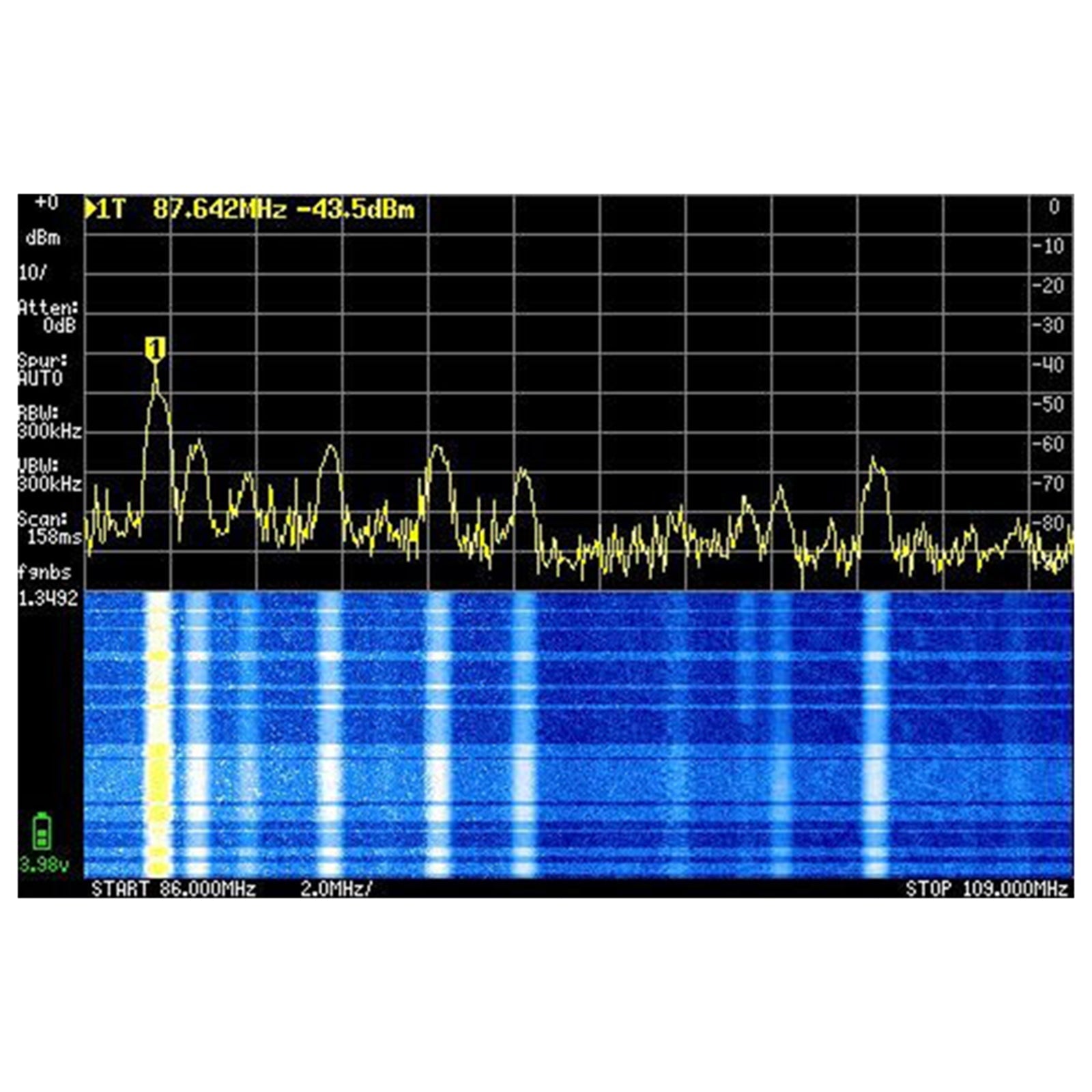 Analizador de espectro portátil para pantalla táctil TinySA ULTRA de 3,95"+batería