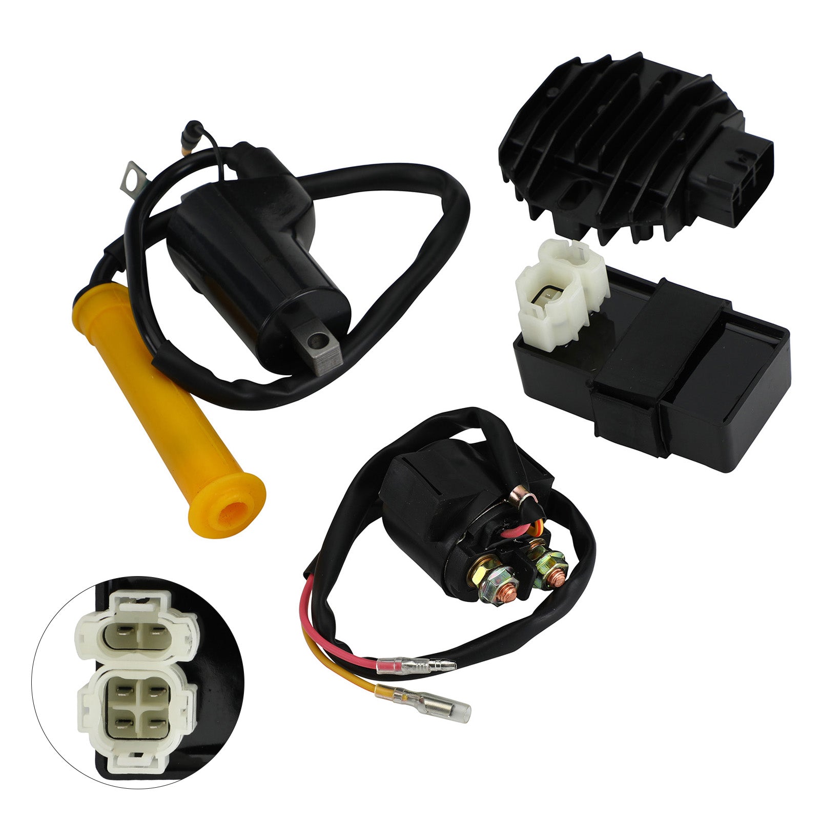 Spark Plug CDI Ignition Coil Starter Relay Rectifier for Honda Sportrax TRX400EX Generic