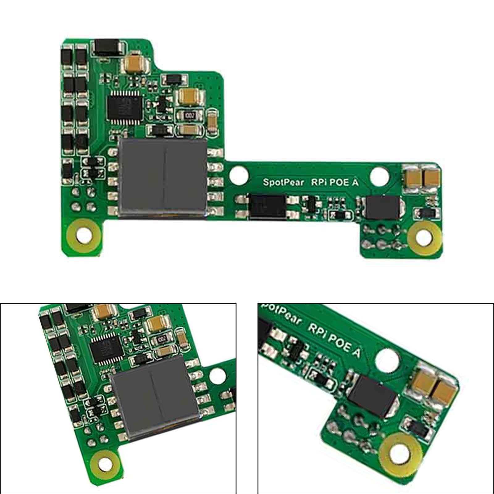 Módulo de expansión de fuente de alimentación Ethernet Raspberry Pi Poe compatible con 3B+/4B con ventilador