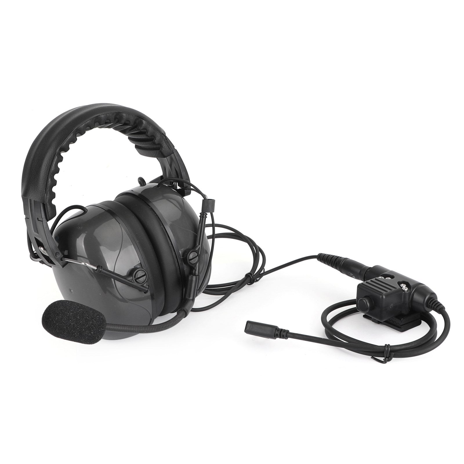 Auriculares con cancelación de ruido ajustables aptos para Kenwood BaoFeng TK3107 TK3207