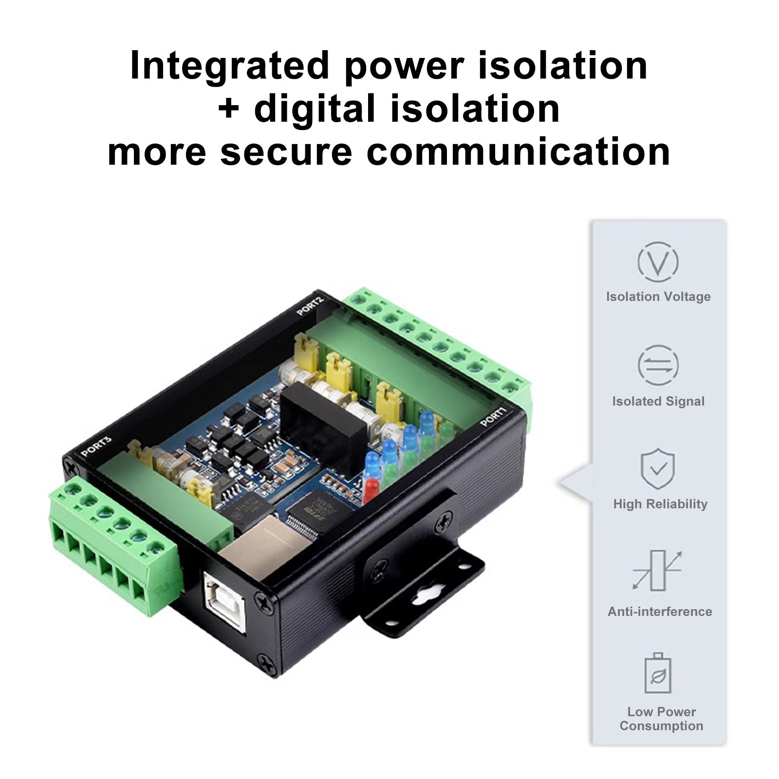 USB to RS422 RS485 Industrial Isolated Converter Adapter Module