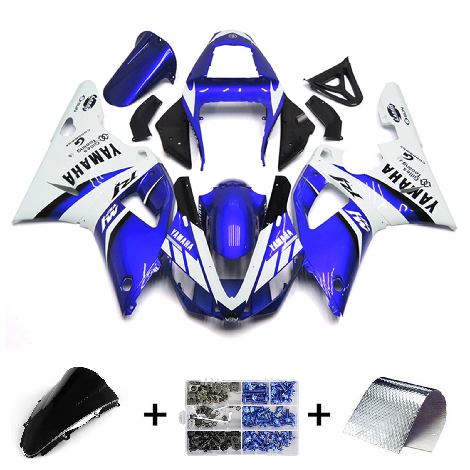 Yamaha YZF 1000 R1 2000-2001 Fairing Kit Bodywork Plastic ABS