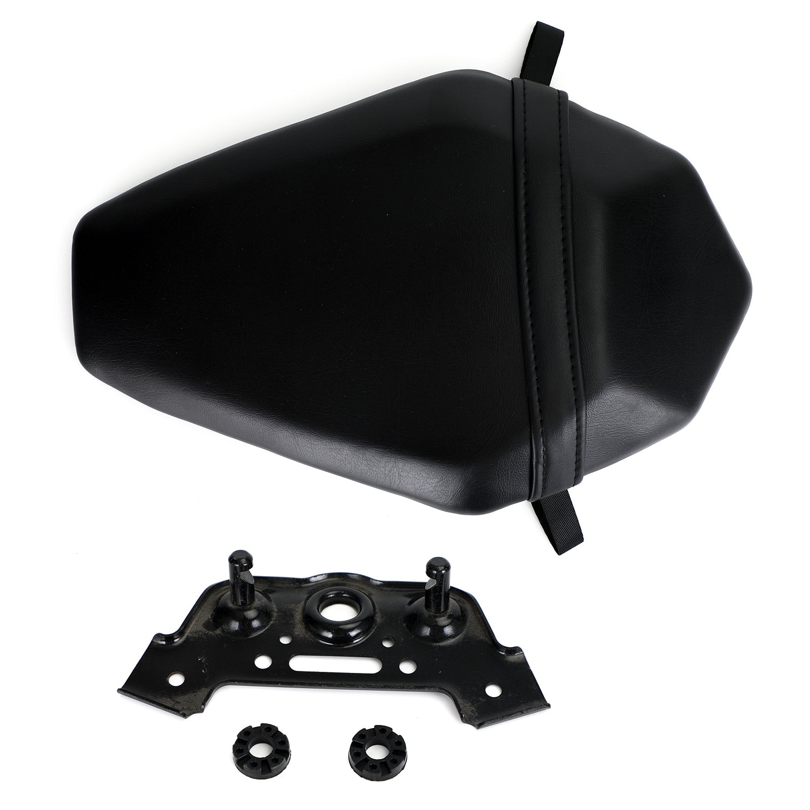 Cojín negro para asiento de pasajero trasero apto para Kawasaki Zx-10R Zx 10R 2016-2020 genérico