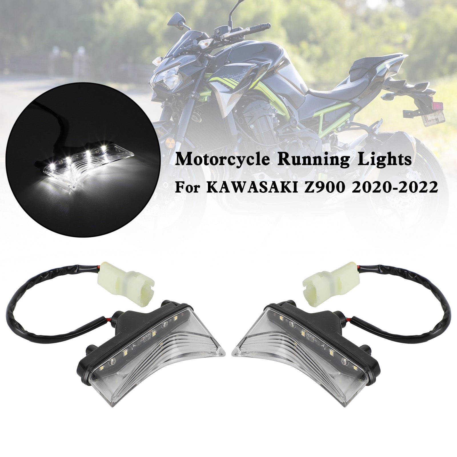 2020-2022 KAWASAKI Z900 LED Luces delanteras de circulación diurna Faros delanteros