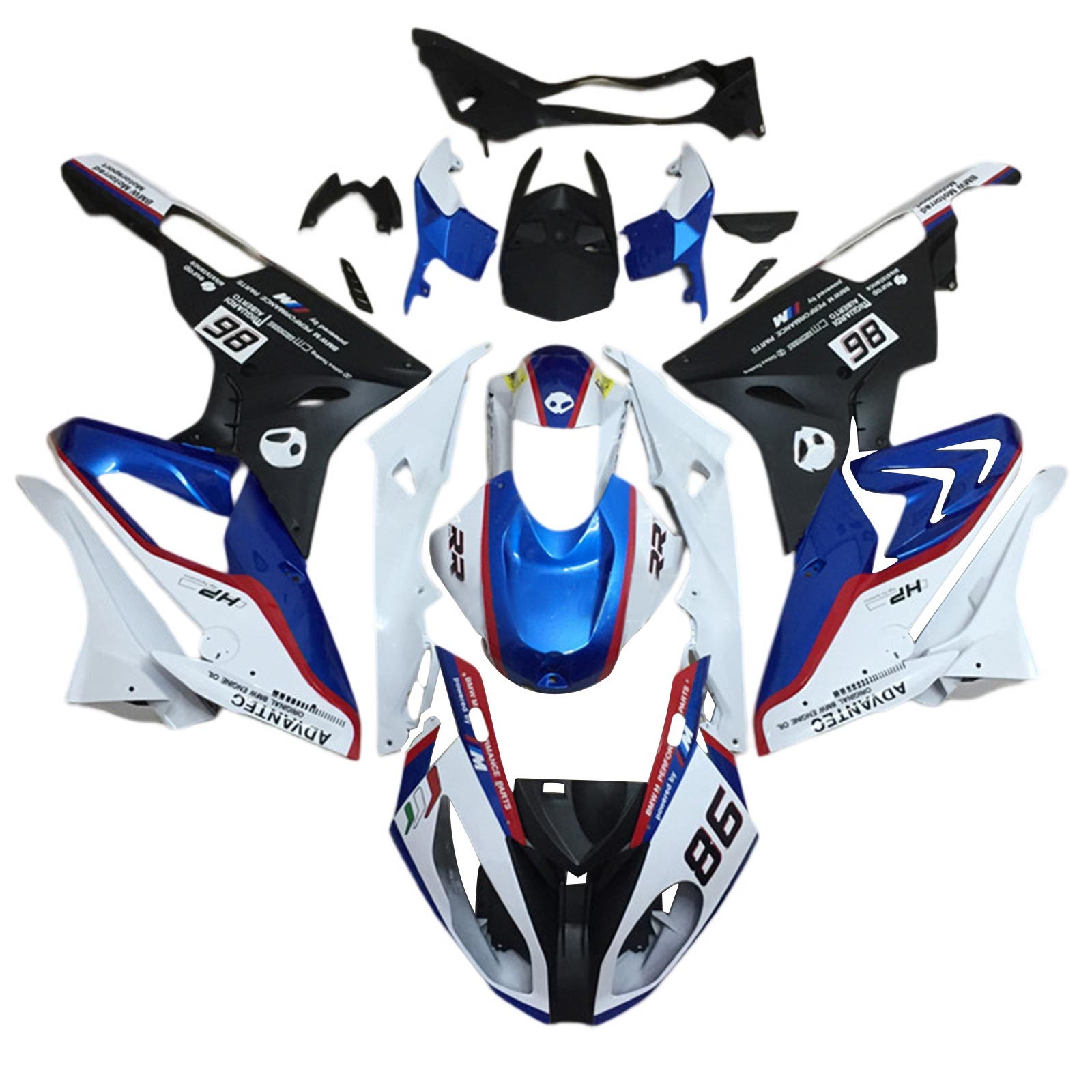 Amotopart BMW S1000RR 2017-2018 Kit Carenado Carrocería Plástico ABS