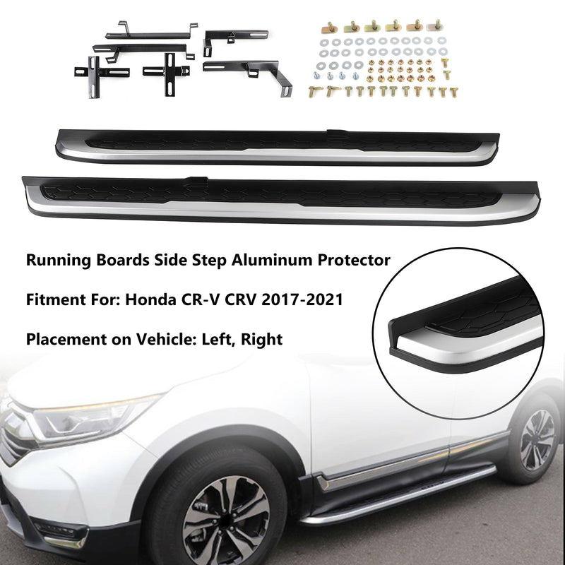 2017-2021 Honda CR-V CRV Running Boards Side Step Aluminum Protector