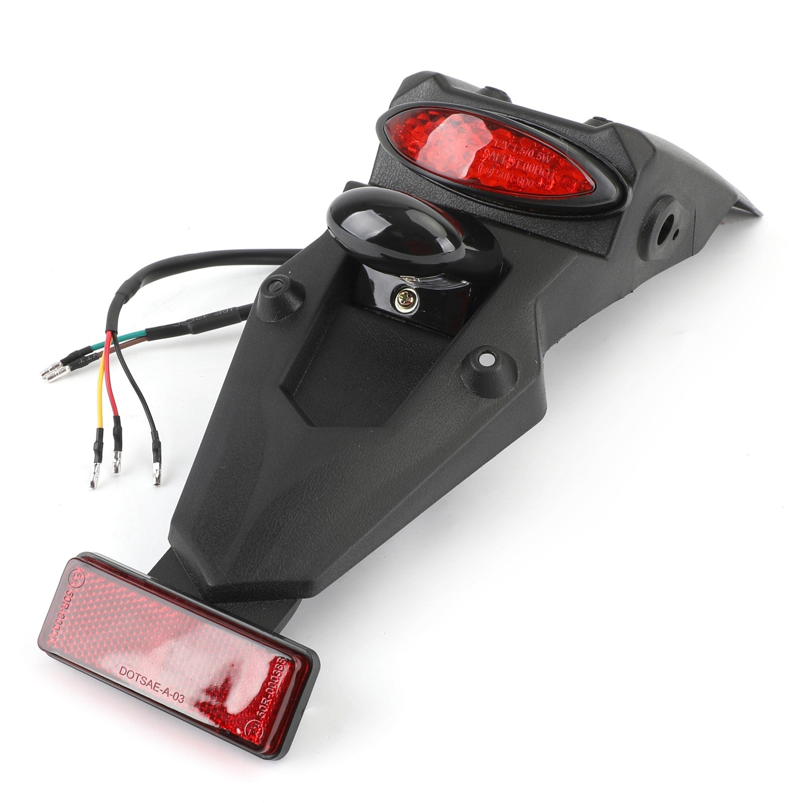 Todoterreno MX Motocross Dual Sport Pit Dirt Bike LED Guardabarros trasero Freno Luz trasera Genérico 