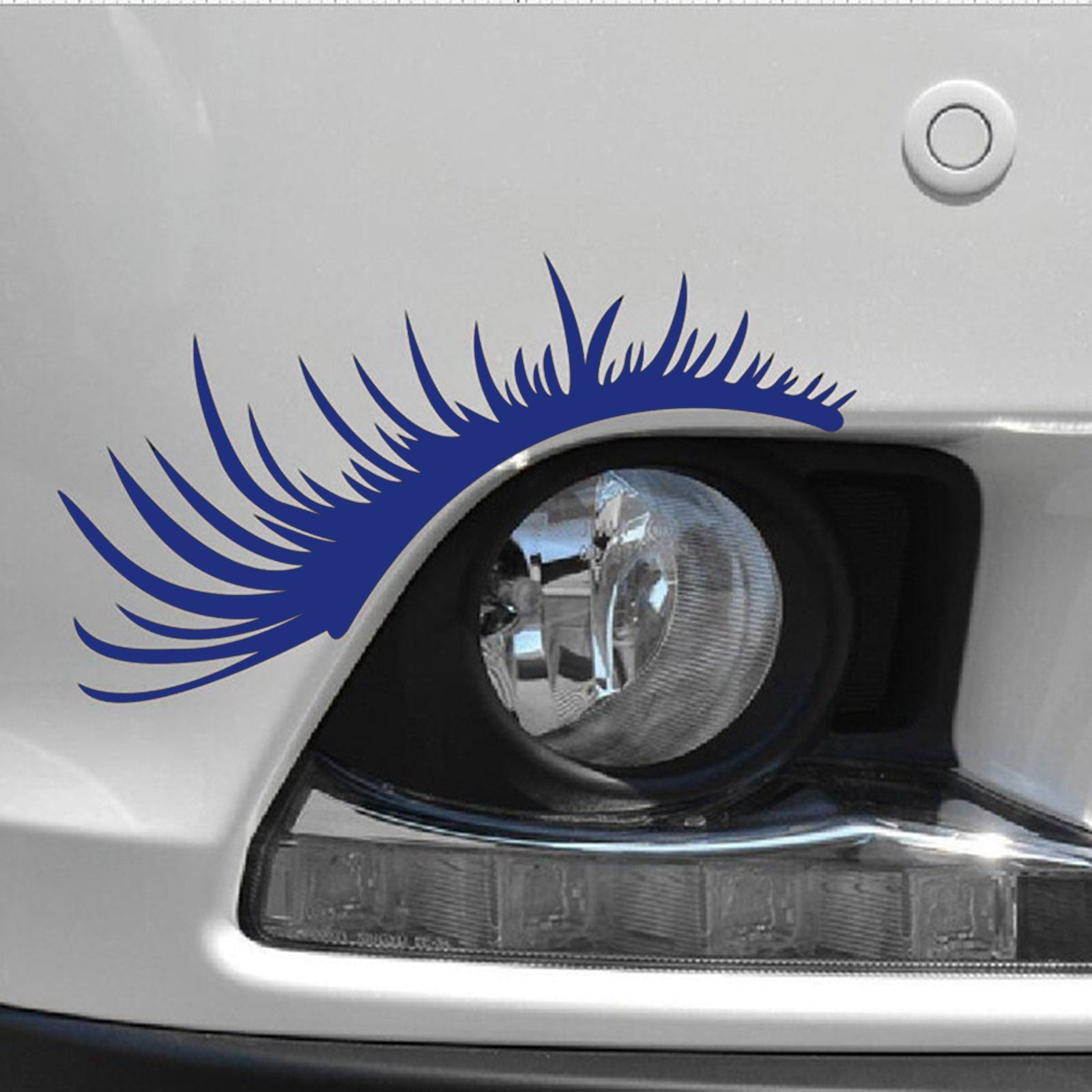 Car Headlight Eyelash Sticker Eyebrow Decal for Porsche Volkswagen Beetle Black Generic