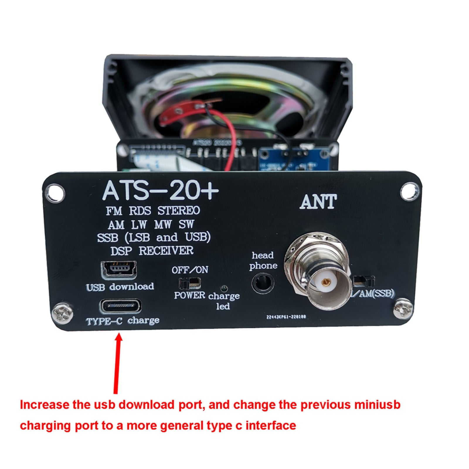 Nuevo receptor de radio ATS-25+ Si4732 All Band DSP FM LW MW SW con pantalla táctil de 2,4"