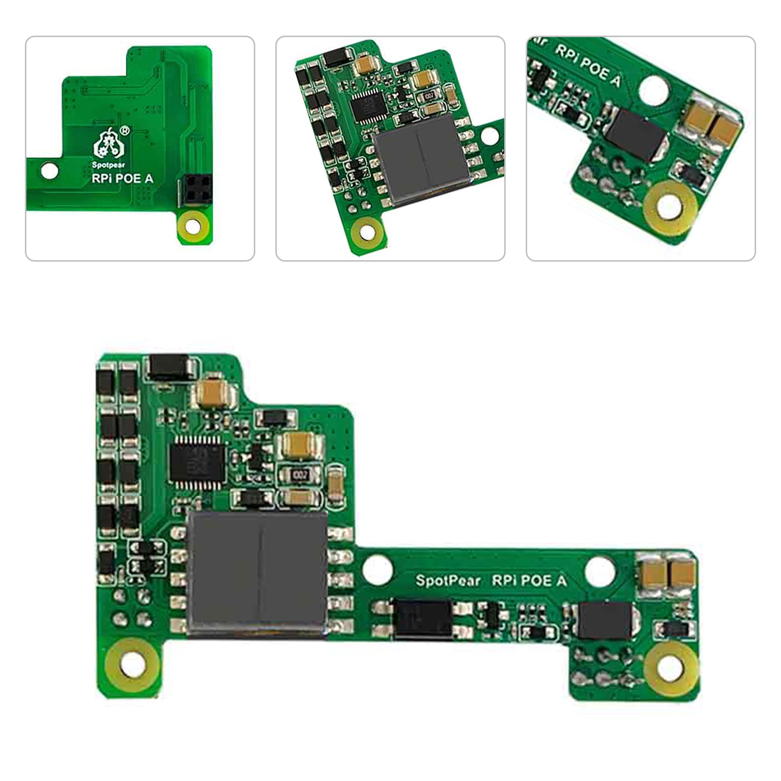 Módulo de expansión de fuente de alimentación Ethernet Raspberry Pi Poe compatible con 3B+/4B con ventilador