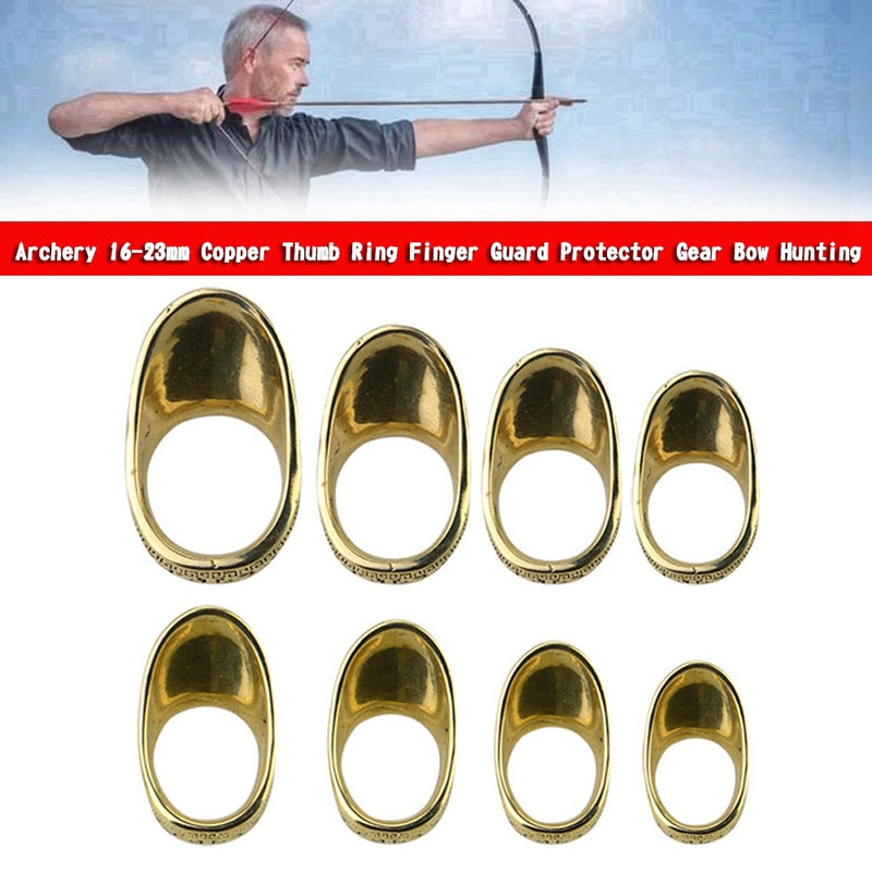 Archery 17mm Copper Thumb Ring Finger Guard Protector Gear Bow Hunting
