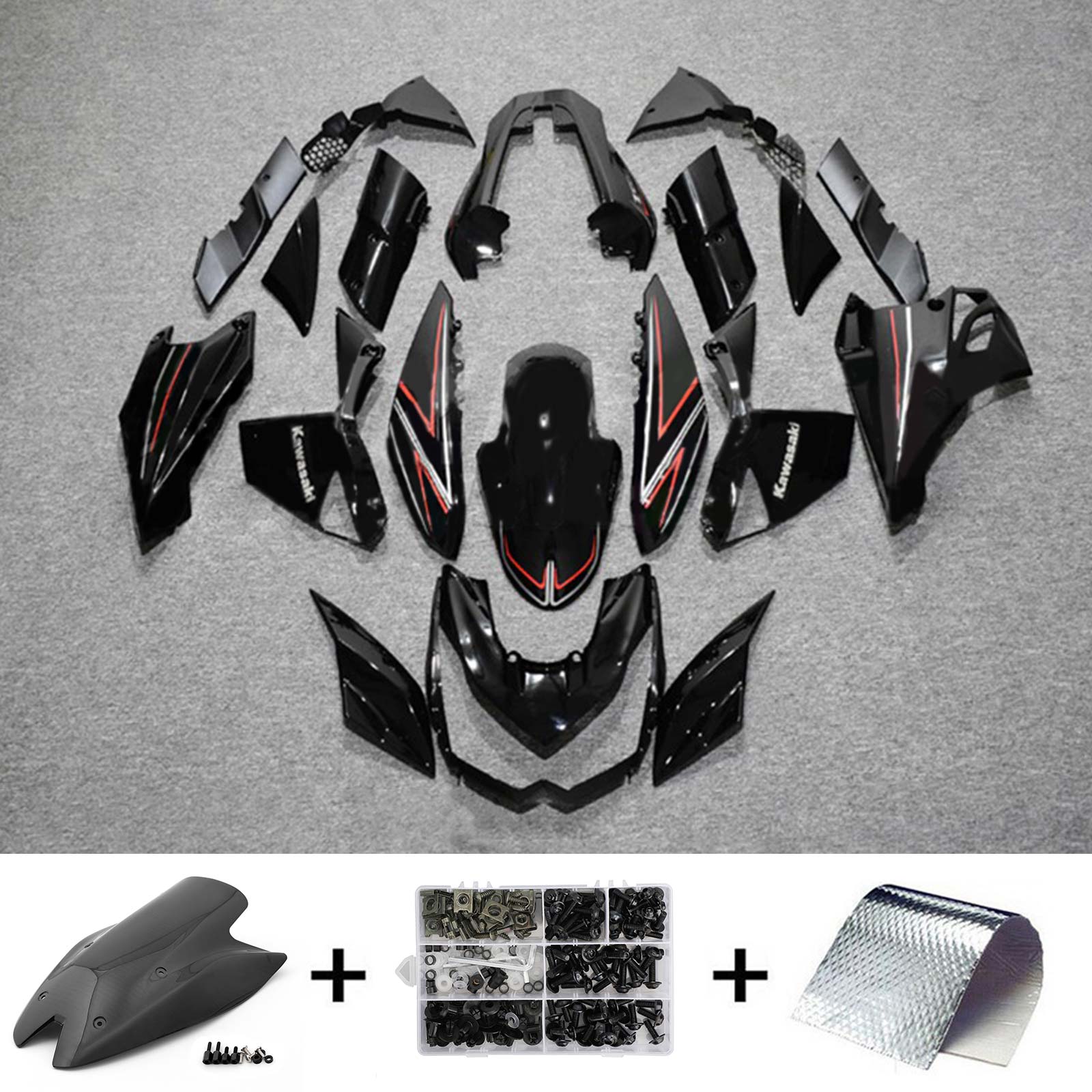 Kawasaki Z1000 2010-2013 Fairing Kit Bodywork Plastic ABS