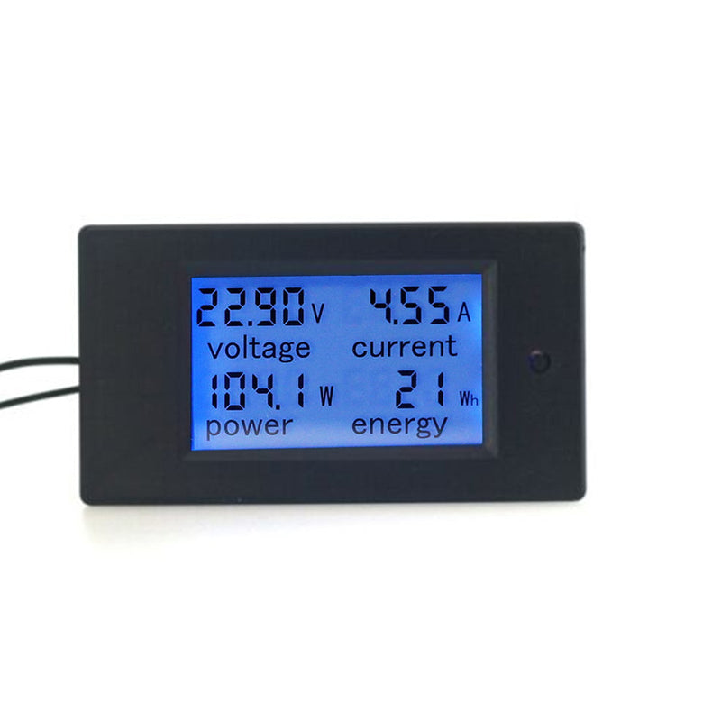 DC 20A 100V LCD Digital Volt Voltaje Watt Corriente Medidor de potencia Amperímetro Voltímetro
