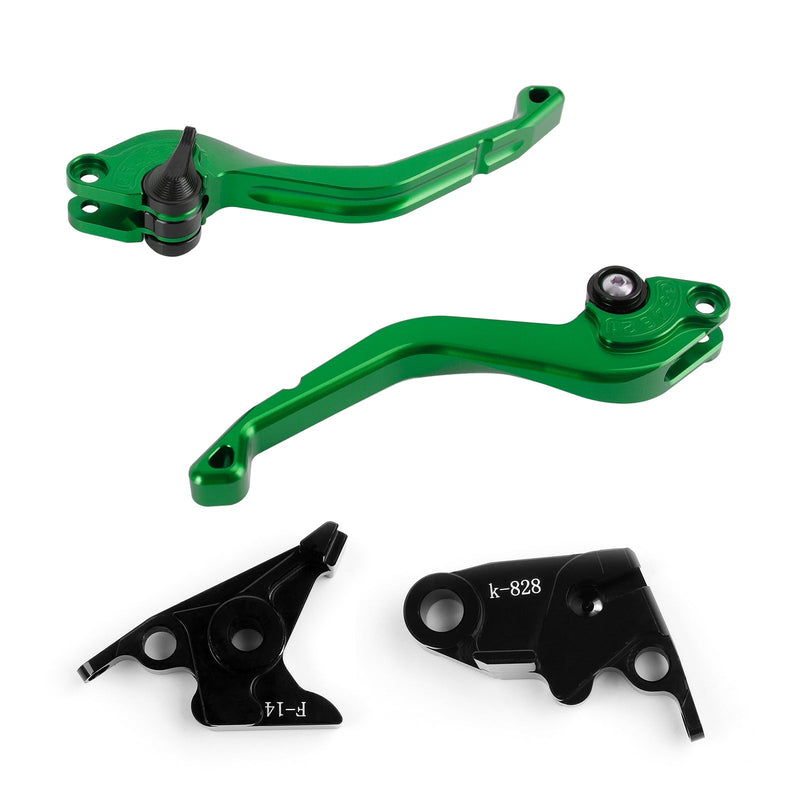 Palanca de freno de embrague corto CNC Kawasaki ZZR600 ZX6R ZX9R ZX10R Z1000