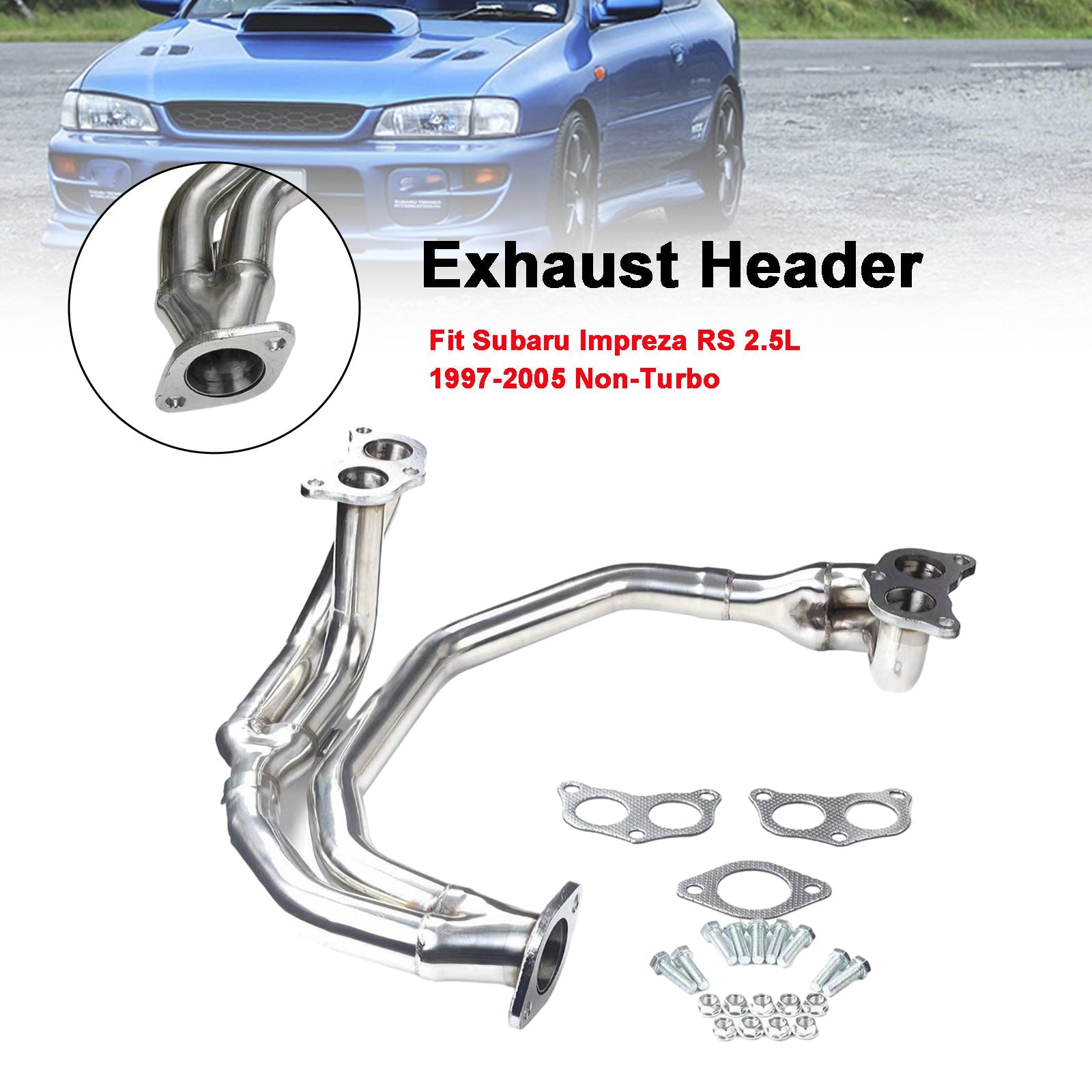 Subaru Impreza 2.5RS 1997-2005 Stainless Steel Header Manifold Exhaust