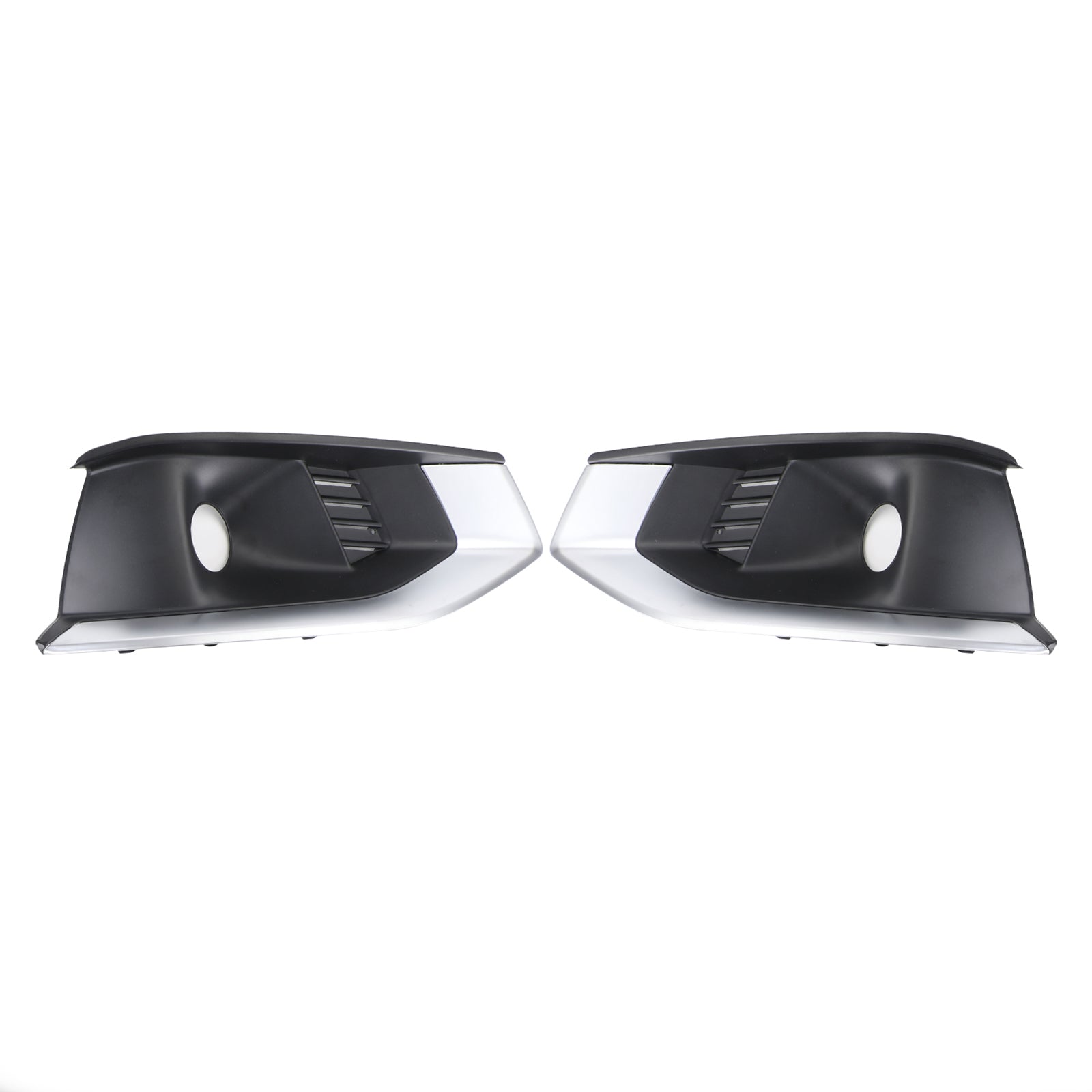 Left & Right Front Bumper Fog Light Grille Cover Trim For Audi A4L 2020-2022 Generic