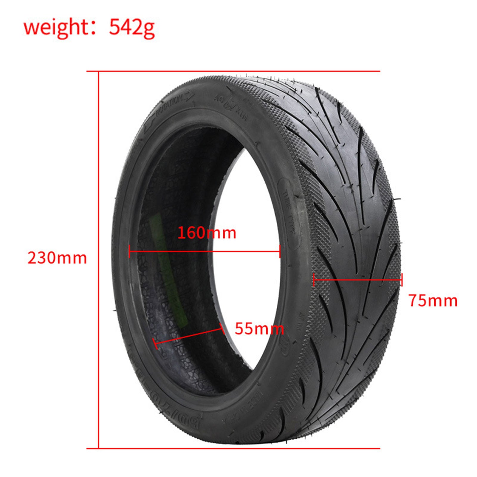 Ninebot Max G30 60/70-6.5 Electric Scooter Tire Tubeless Thickened Tyre