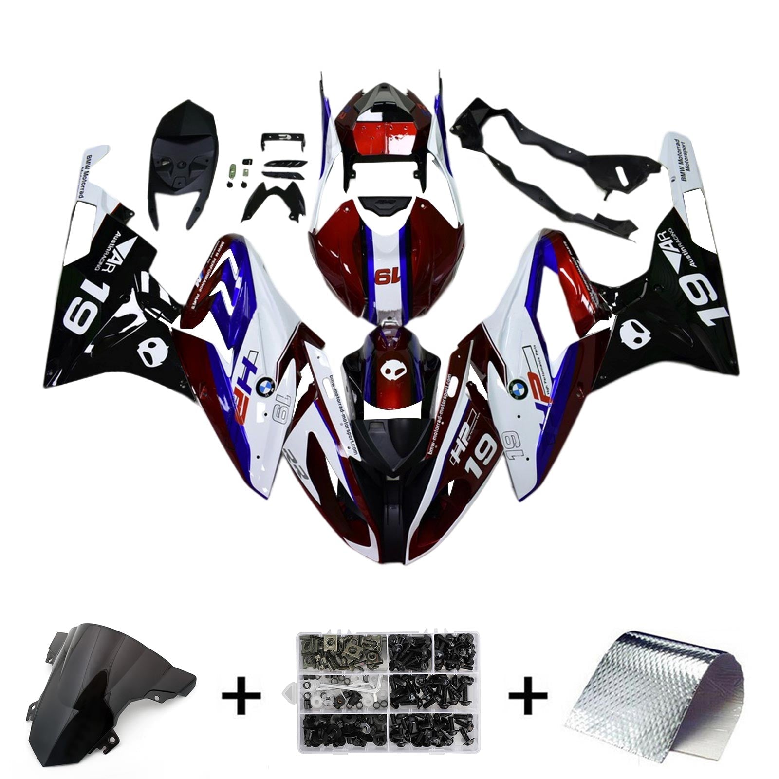 Amotopart BMW S1000RR 2015-2016 Kit Carenado Carrocería Plástico ABS