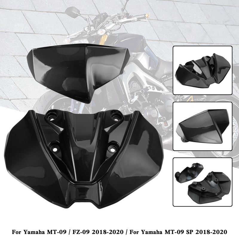 Cubierta de parabrisas de carenado de faro para Yamaha MT-09 FZ09 MT-09 SP 2018-2020