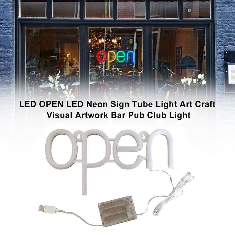 LED مفتوح LED ضوء النيون أنبوب ضوء الفن الحرفية البصرية الفني بار حانة نادي الخفيفة