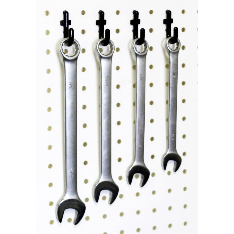 Peg Board Hook Kit Garage Tool Storage Pegboard 100pieces J Hook Locking Plastic