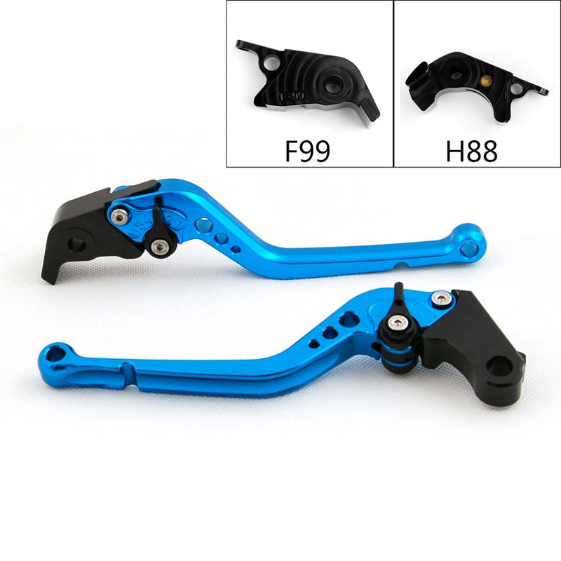 Long Brake Clutch Levers For Kawasaki ZZR/ZX1400 SE Version 2016-2017 Black Generic