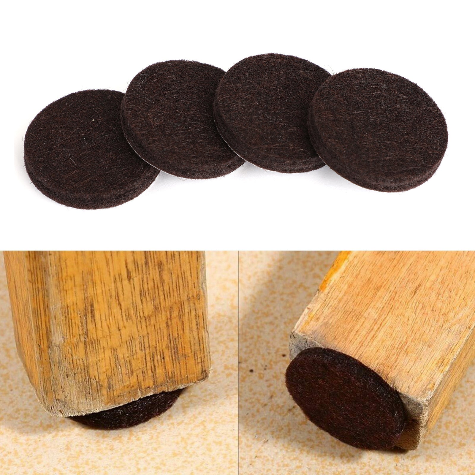 Furniture Felt Pads Square/Round Floor Protector Chair/Table Leg Sticky Back Generic