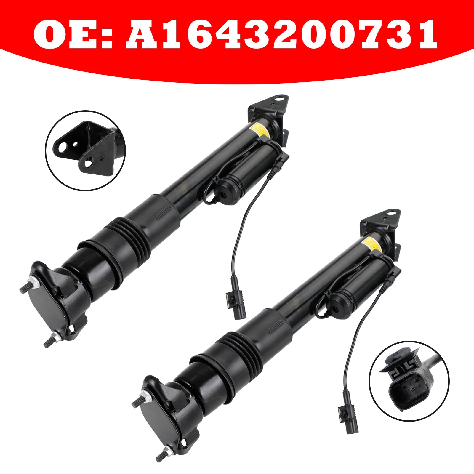 2007-2009 Mercedes-Benz ML320 W164 Sport Utility Pair Struts Shock Absorber Rear A1643203031