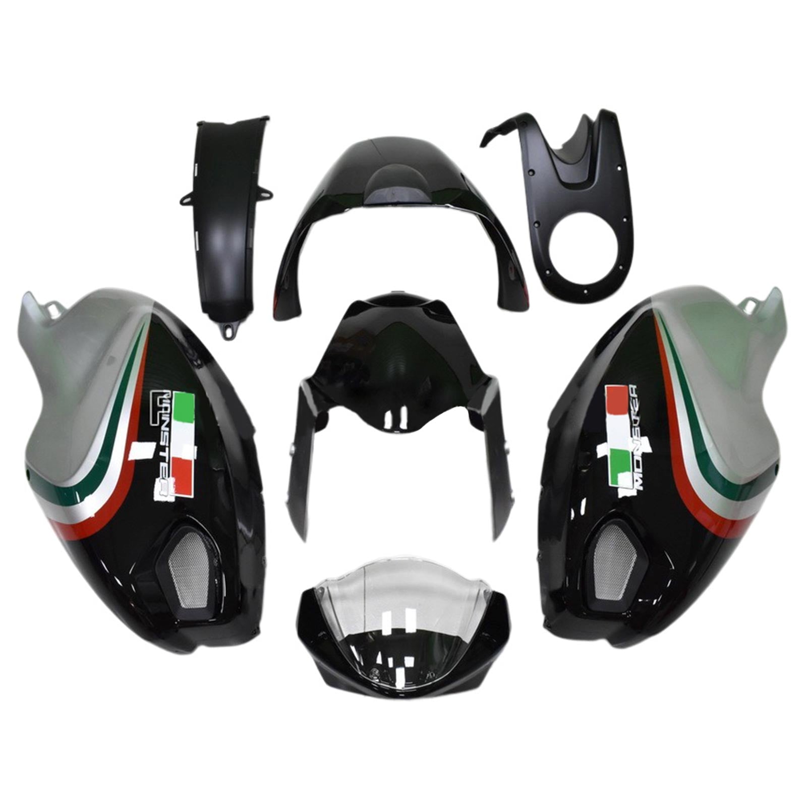 دوكاتي مونستر 696 796 1100 S EVO جميع السنوات Fairing Kit هيكل السيارة