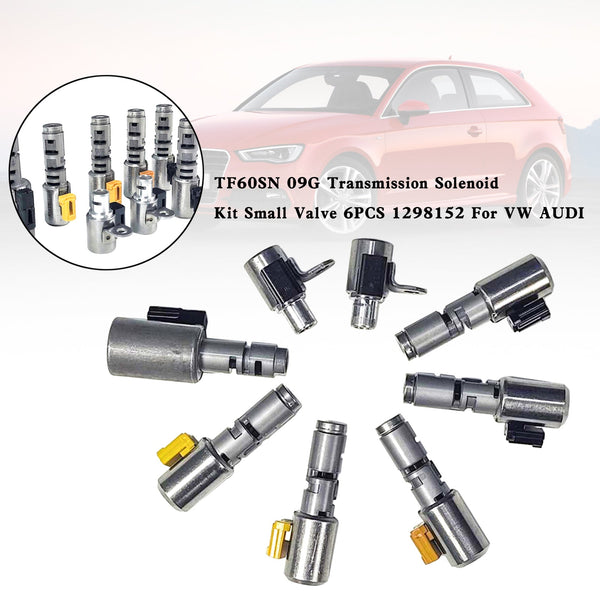 Volkswage-n Beetle /Beetle Convertible 2003-Up 6 Speed FWD TF60SN 09G Transmission Solenoid Kit Small Valve 8PCS 1298152