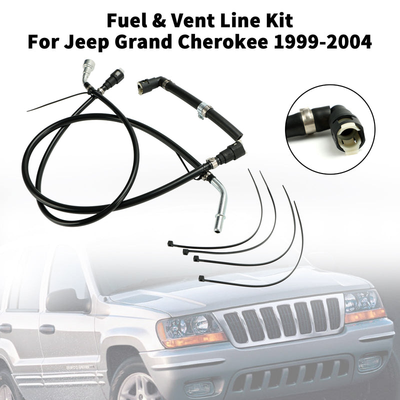 Jeep Grand Cherokee 1999-2004 Pump To Filter Fuel Line Set FL-FG0918