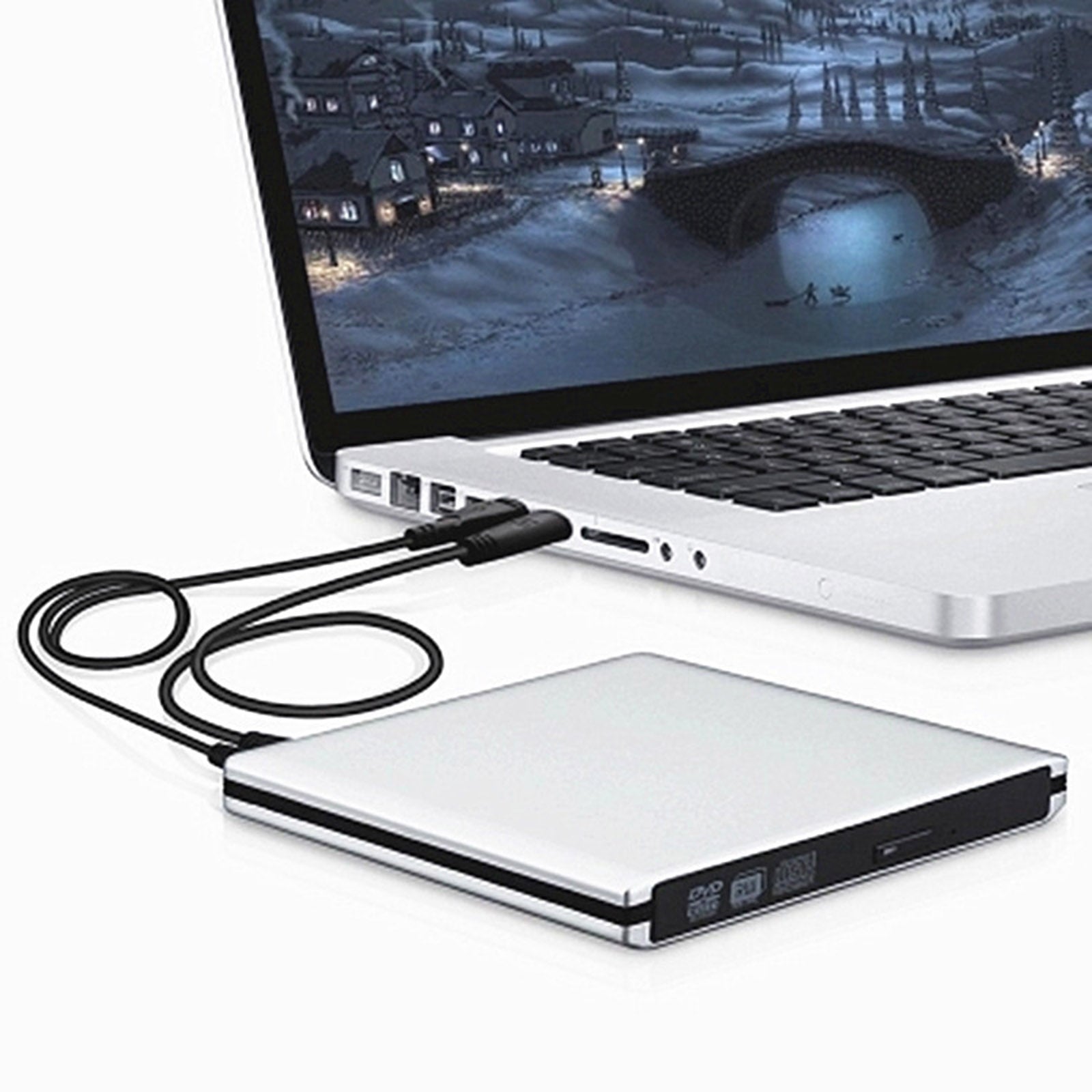 Genuine 6X Bluray Burner External USB 3.0 Player DVD CD BD Recorder PC Drive