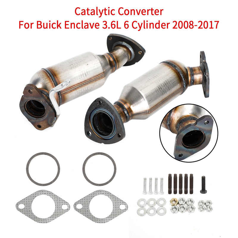 2007-2010 Saturn Outlook 3.6L 6 Cylinder Front Driver & Passenger Catalytic Converter