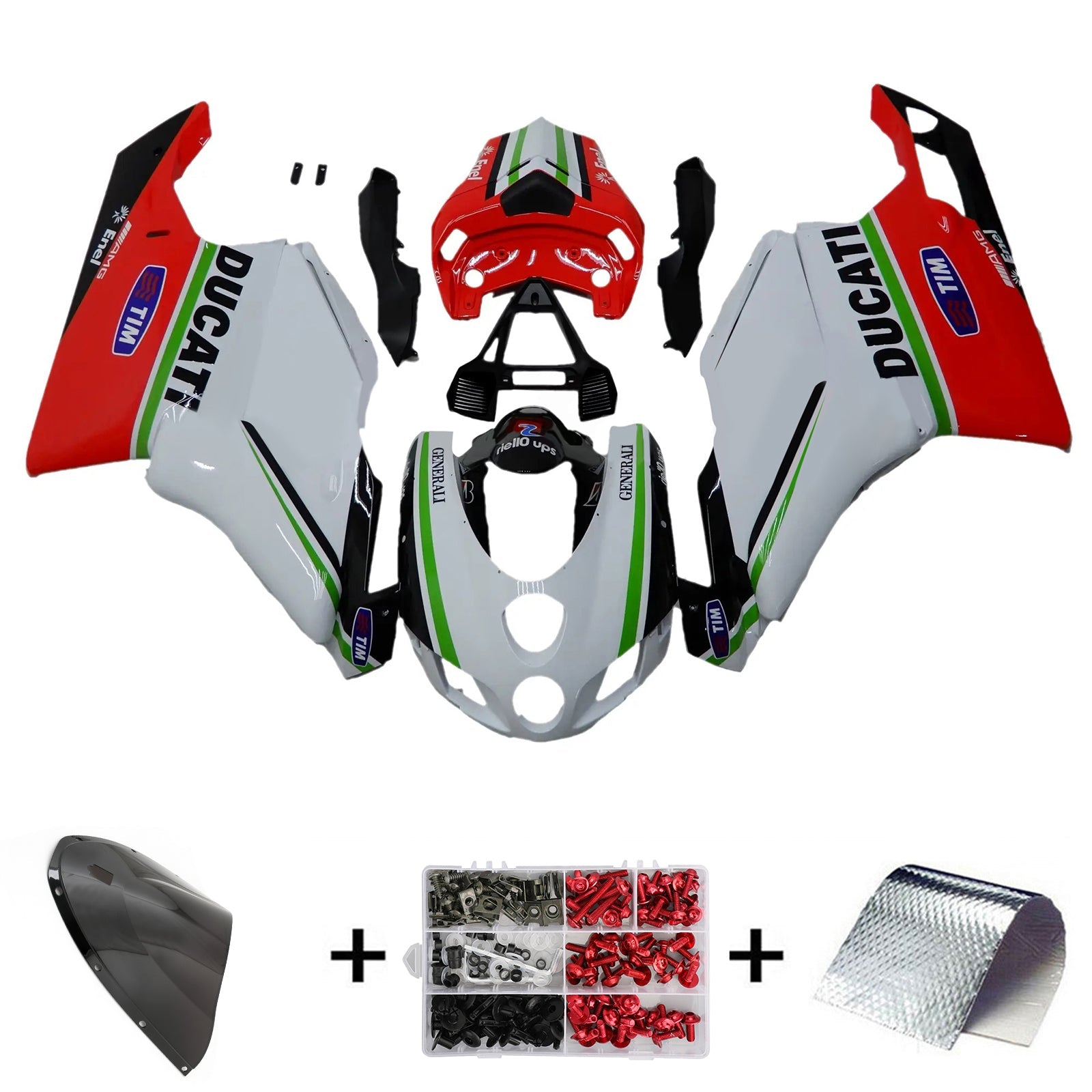 Amotopart Ducati 999 749 2005 2006 Kit Carenado Carrocería ABS