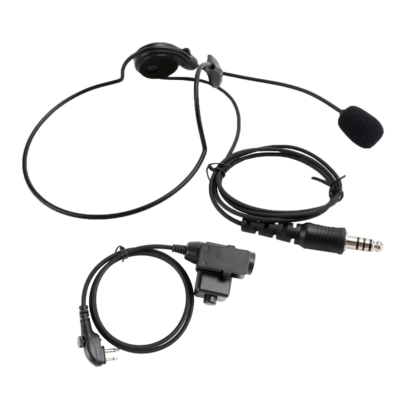 Auriculares tácticos con enchufe de montaje trasero 7,1-C7, 6 pines, U94 PTT para HYT TD500 TD510 TD520