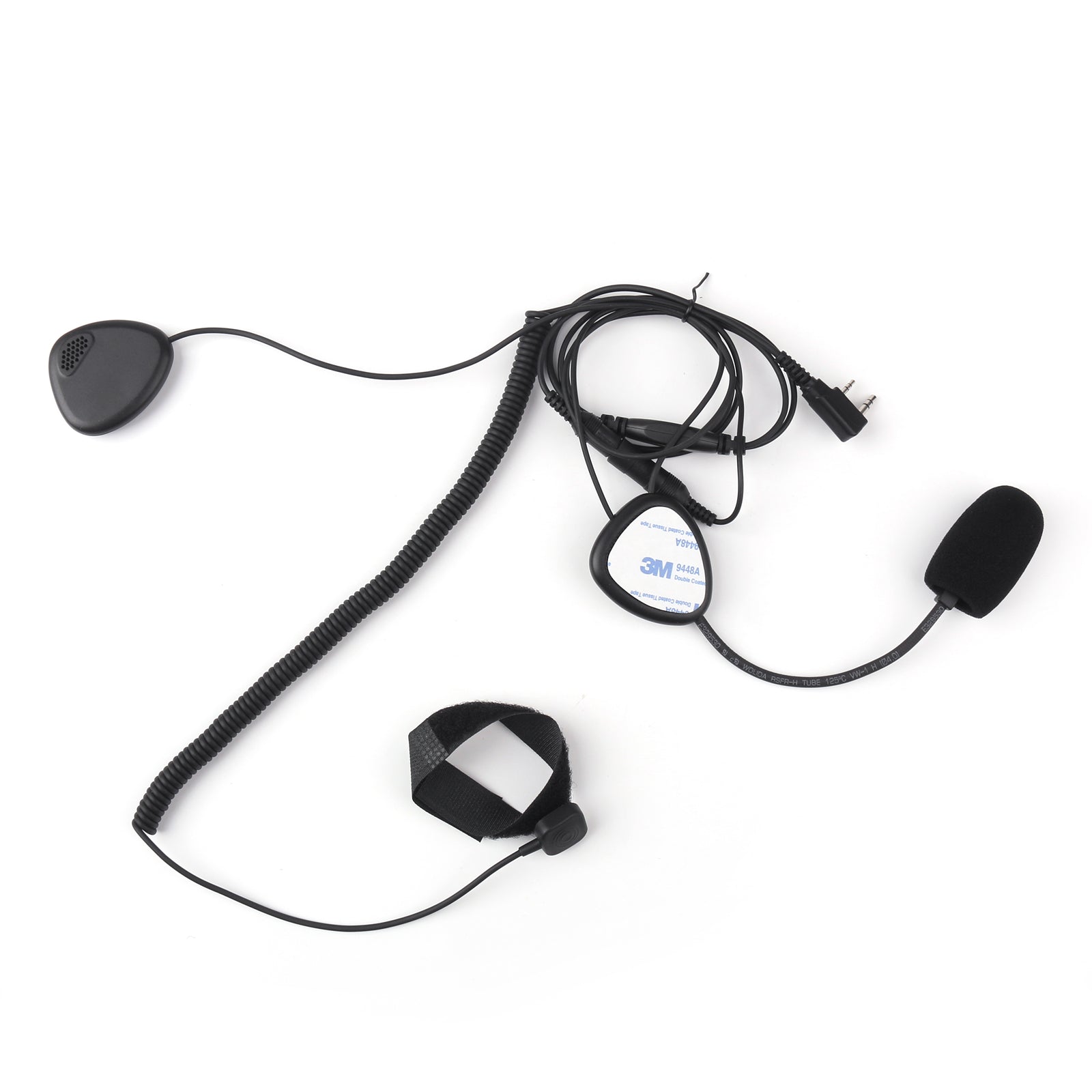 Finger PTT Motorcycle Helmet Headset MIC for Radio Kenwood Retevis TYT Baofeng