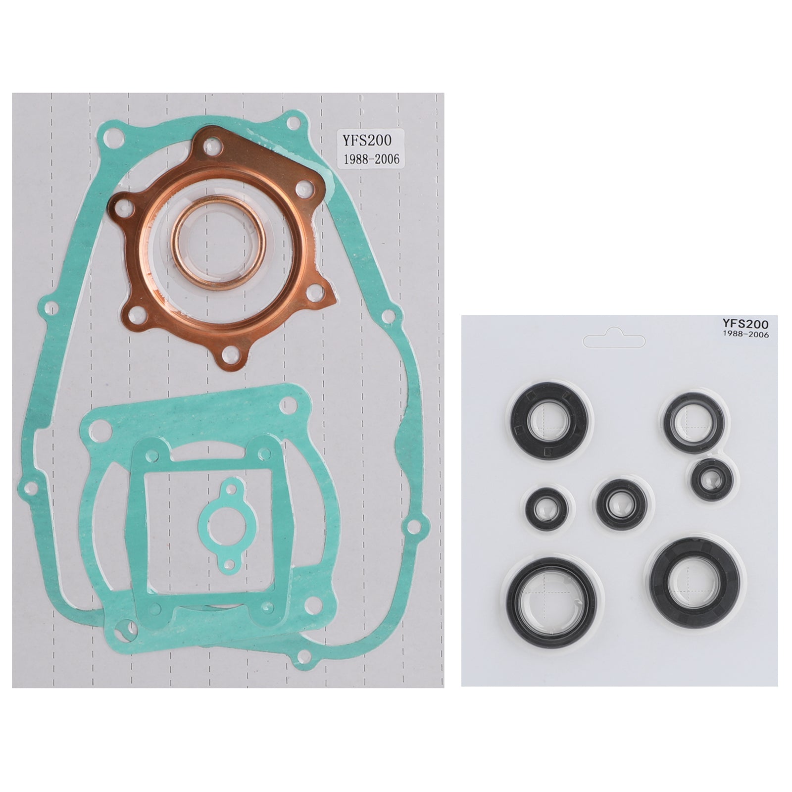 Complete Engine Gasket Kit Set w/Oil Seals Fit for Yamaha Blaster YFS 200 88-05 Generic