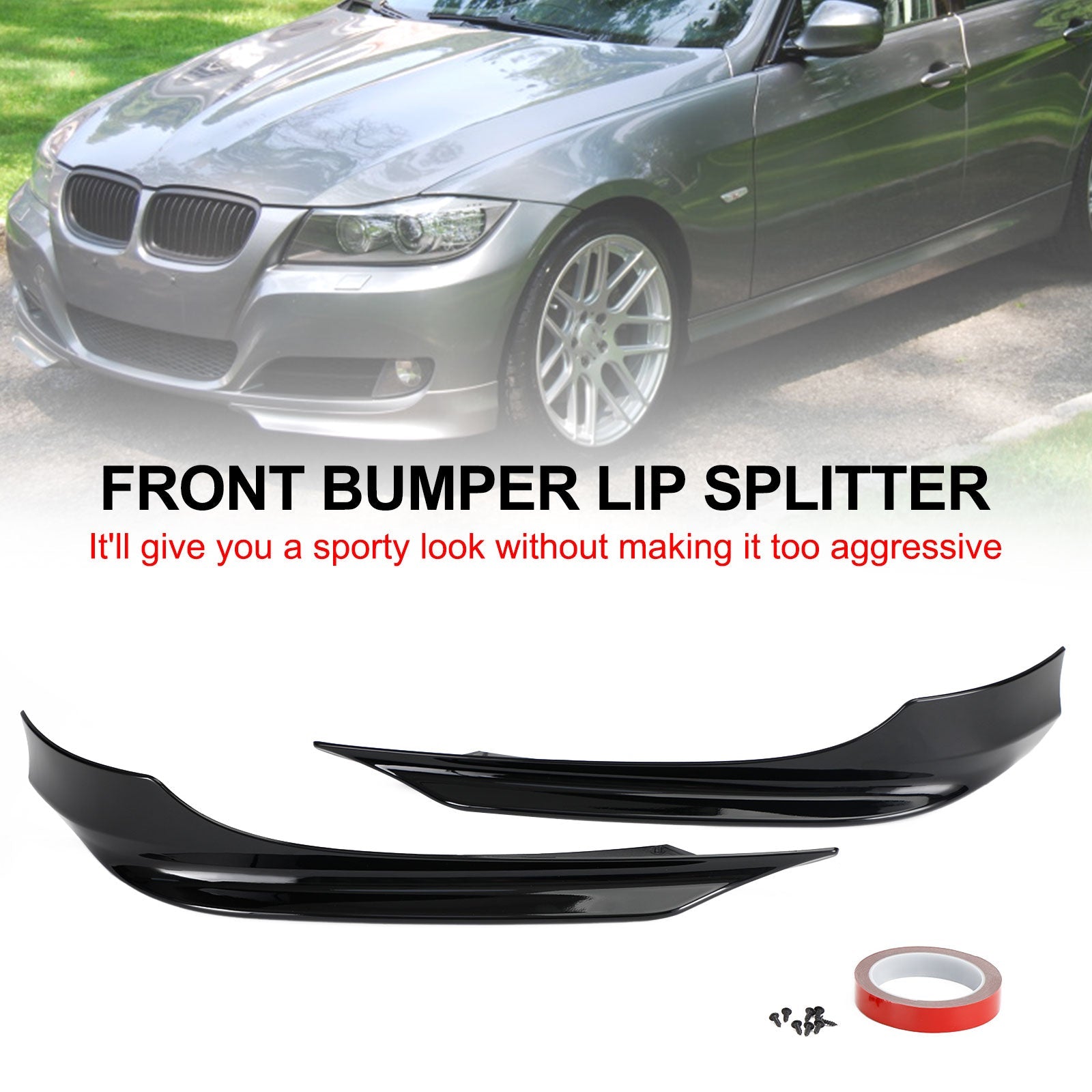 BMW Serie 3 E90 2008-2012 LCI PP Parachoques delantero Spoiler divisor