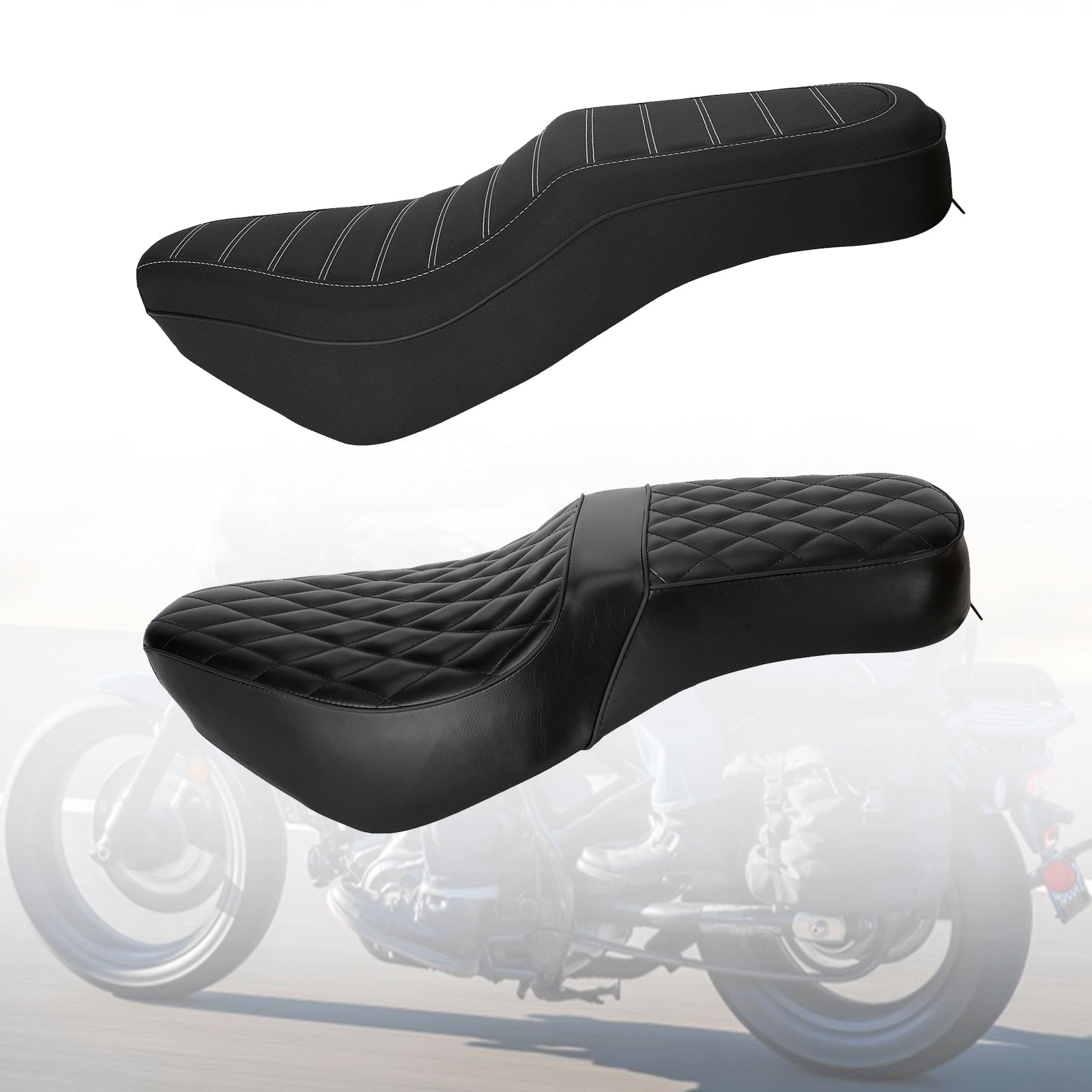 2021-2022 HONDA Rebel 1100 CM1100 Asiento de pasajero con cojín completo negro mate