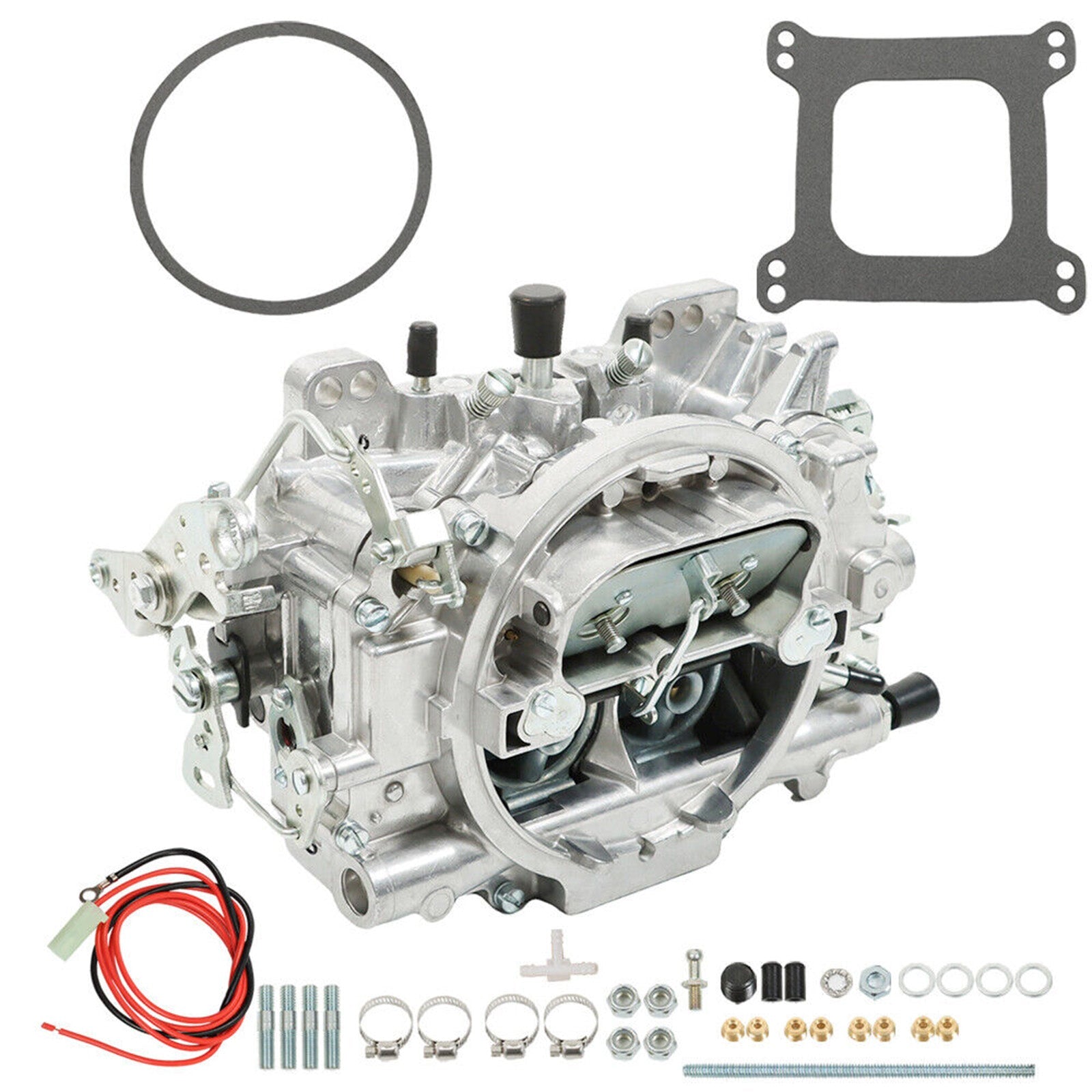 Carburador de 4 barriles Performer Manual Choke 600 CFM con junta para Edelbrock 1405