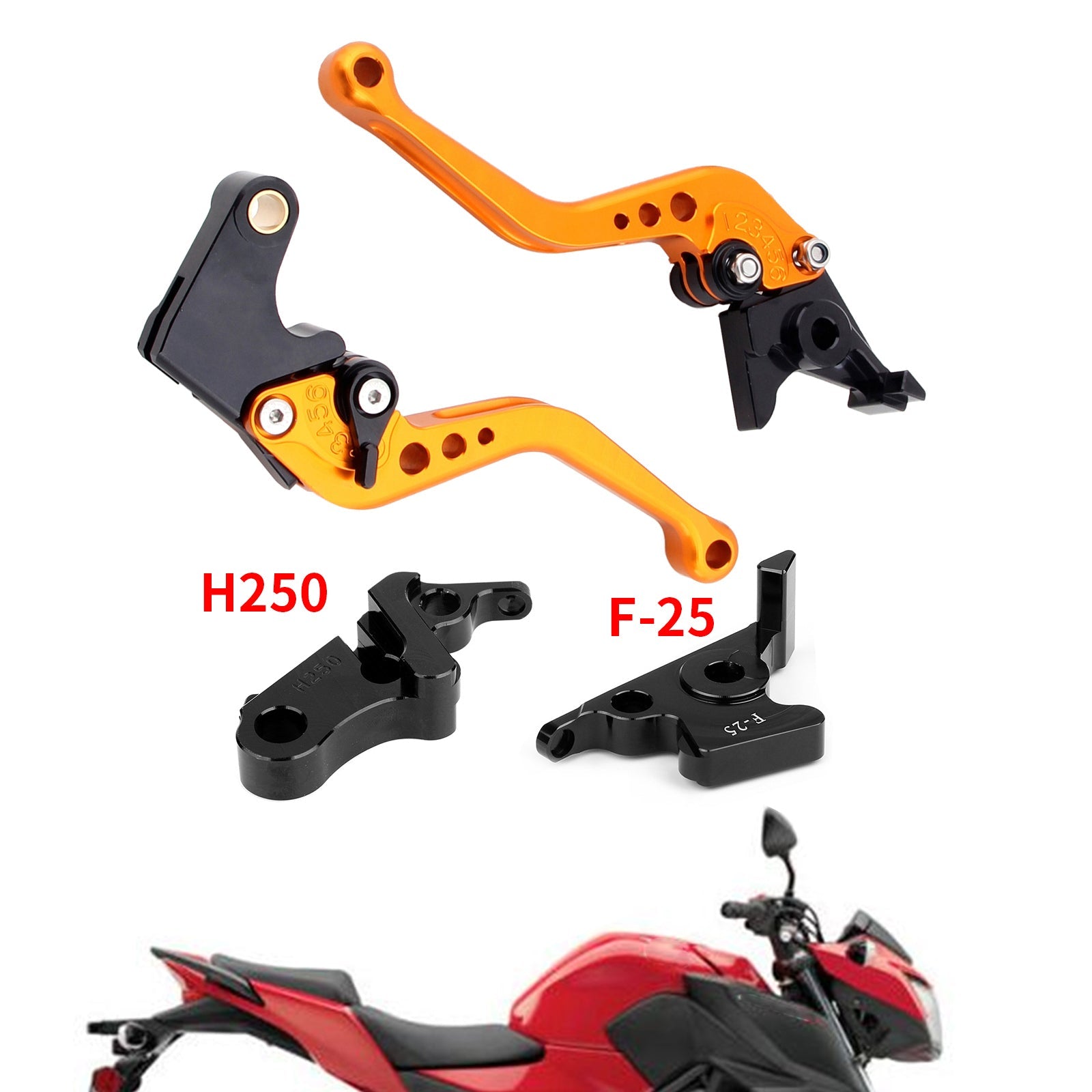 Short Clutch Brake Lever For Honda CB500F CBR500R 13-15 CBR300RR CB300F 14-16 Generic